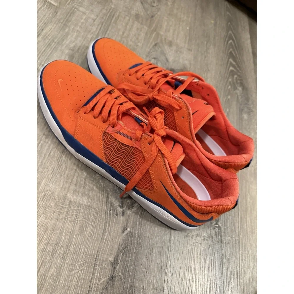 Nike Men's Ishod Wair SB Premium Low Orange Blue Jay Skate Shoes Size 13